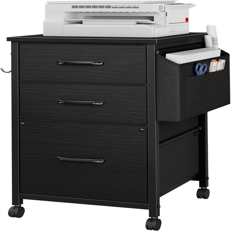 Small File Cabinets for Home Office - 3 Drawer Filing Cabinet - 15.68"D x 15.3"W x 26.6"H