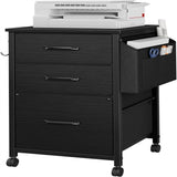 Small File Cabinets for Home Office - 3 Drawer Filing Cabinet - 15.68"D x 15.3"W x 26.6"H