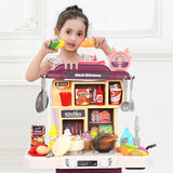 Small Kitchen Toy Set, Children'S Toy Kitchen, with Realistic Lights and Sounds, Simulation Spray