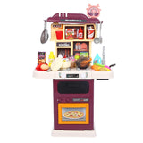 Small Kitchen Toy Set, Children'S Toy Kitchen, with Realistic Lights and Sounds, Simulation Spray