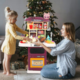 Small Kitchen Toy Set, Children'S Toy Kitchen, with Realistic Lights and Sounds, Simulation Spray