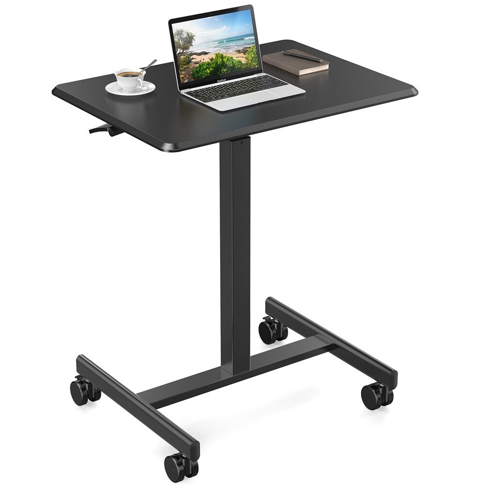 Small Mobile Standing Desk ,Laptop Computer Cart for Home