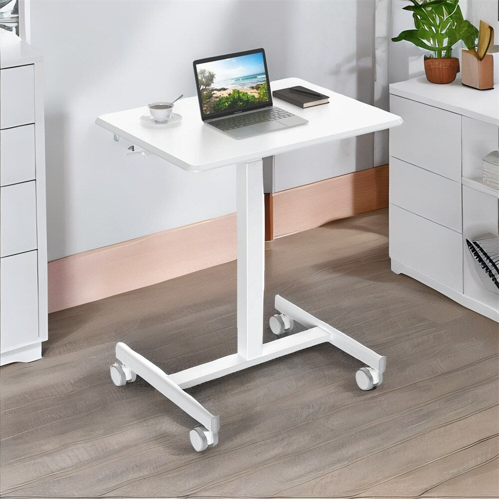 Small Mobile Standing Desk ,Laptop Computer Cart for Home