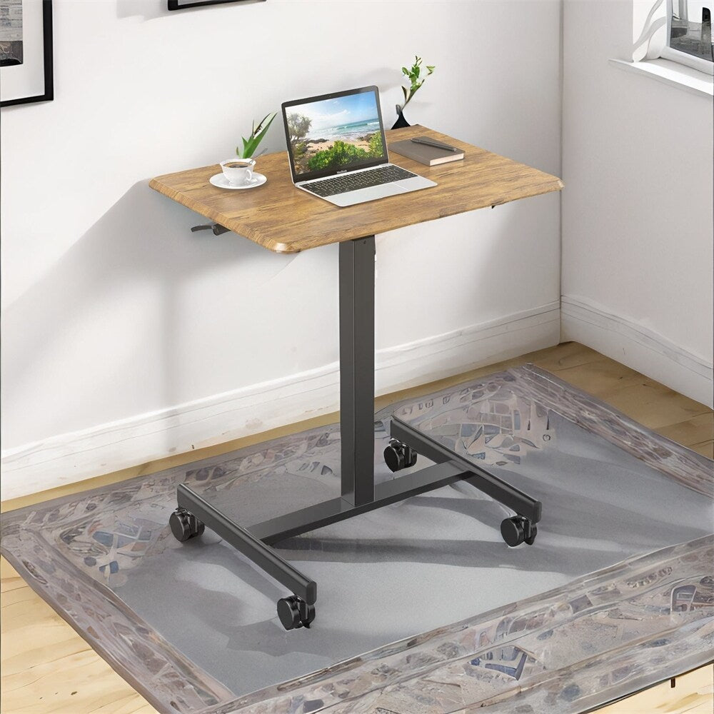 Small Mobile Standing Desk ,Laptop Computer Cart for Home