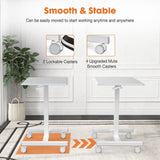 Small Mobile Standing Desk ,Laptop Computer Cart for Home