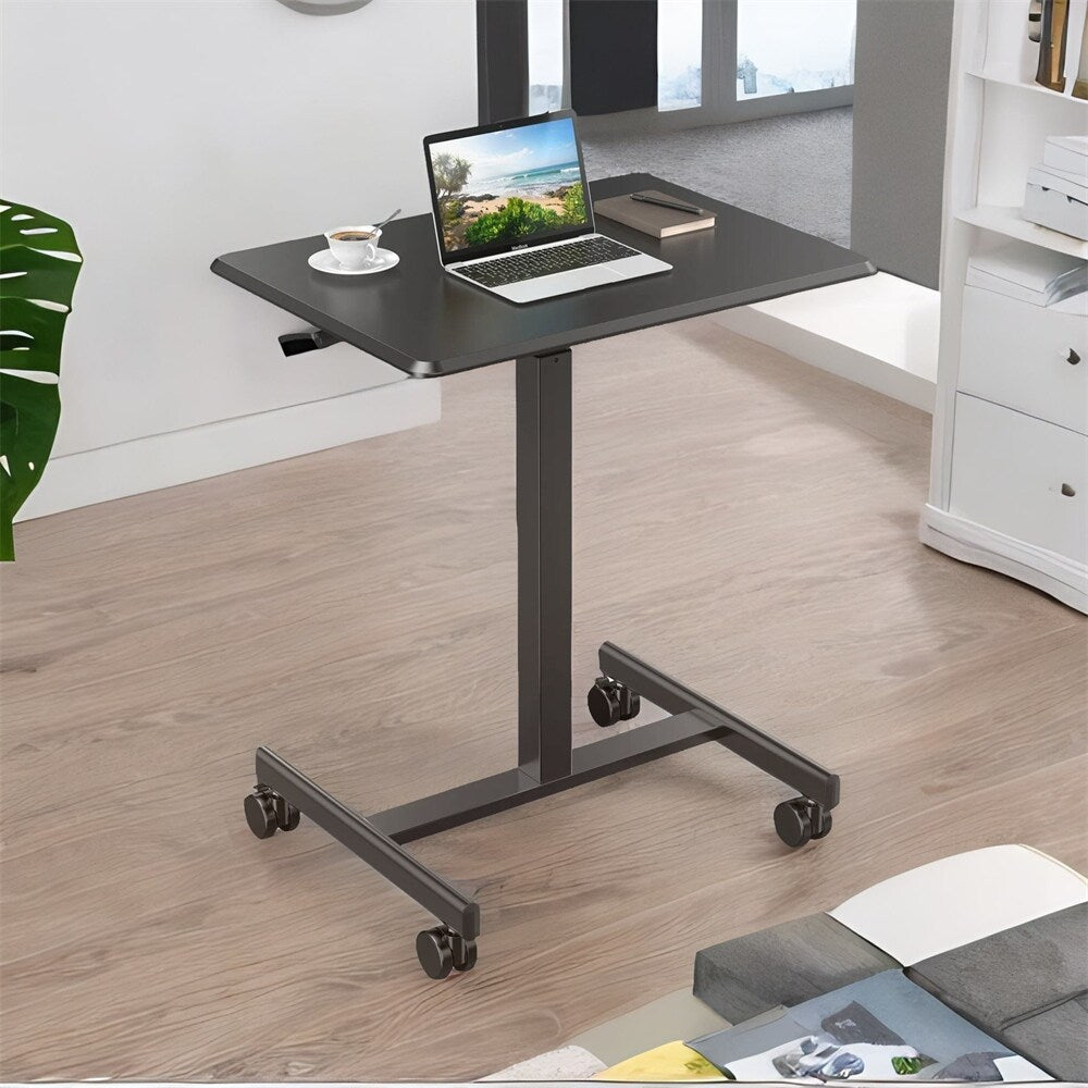Small Mobile Standing Desk ,Laptop Computer Cart for Home