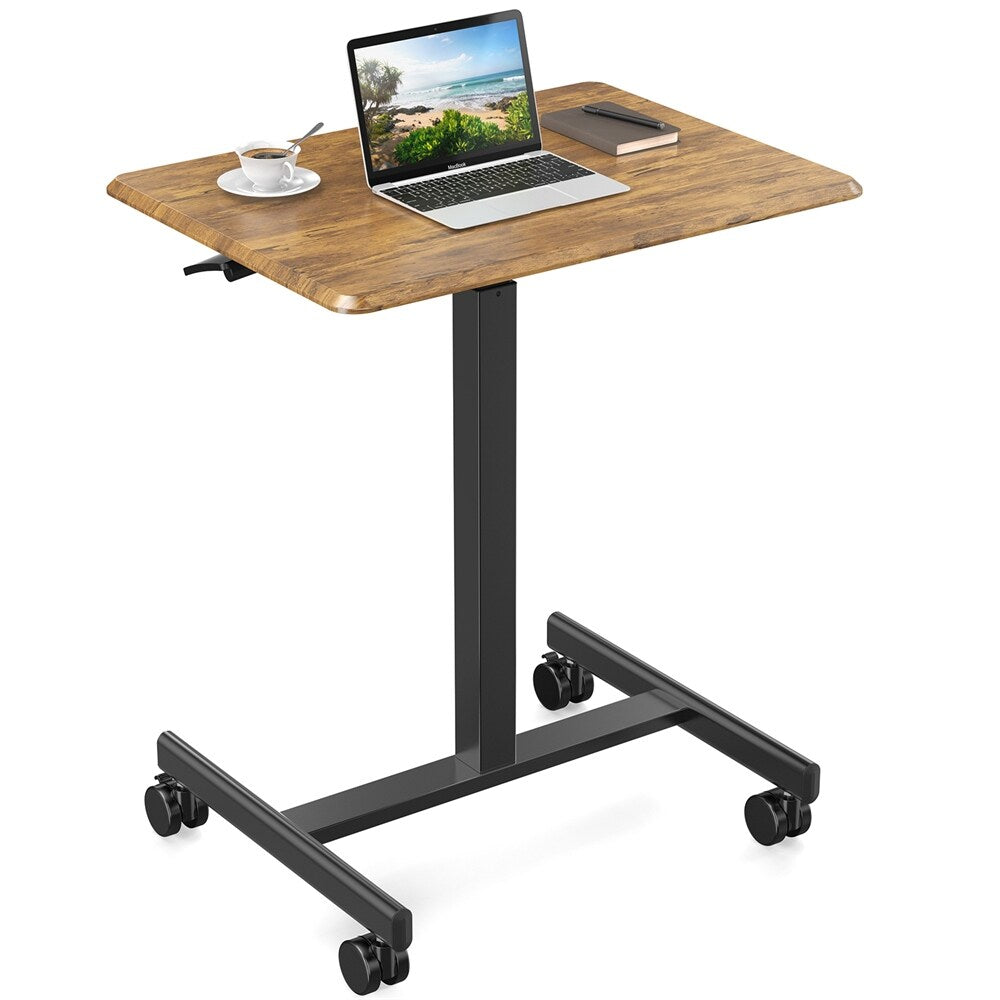 Small Mobile Standing Desk ,Laptop Computer Cart for Home