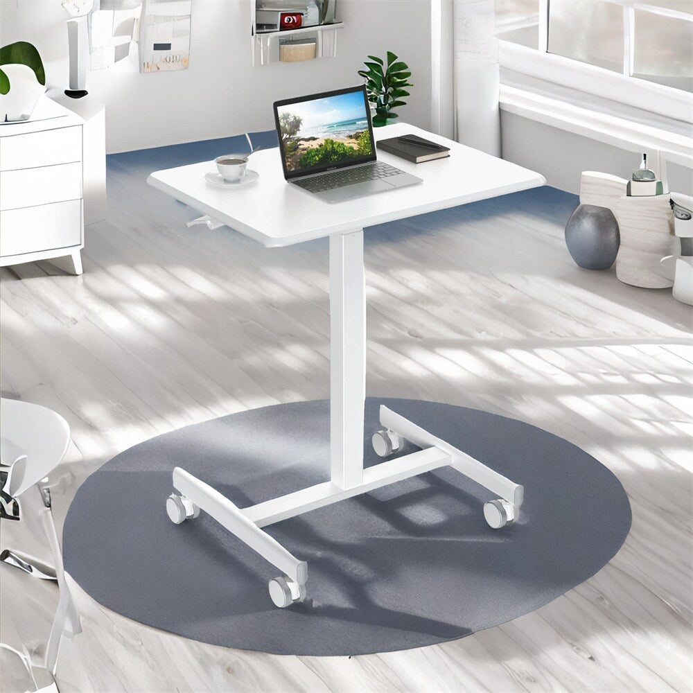 Small Mobile Standing Desk ,Laptop Computer Cart for Home
