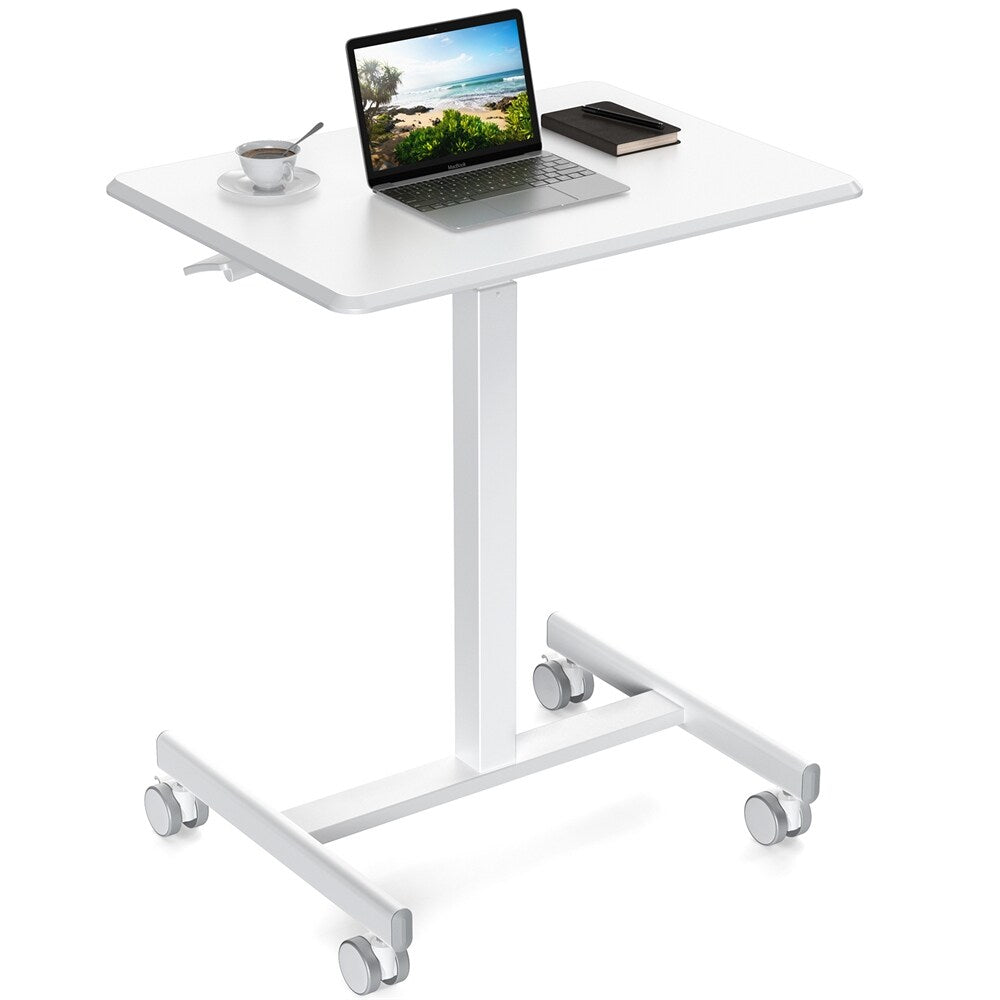 Small Mobile Standing Desk ,Laptop Computer Cart for Home