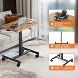 Small Mobile Standing Desk ,Laptop Computer Cart for Home