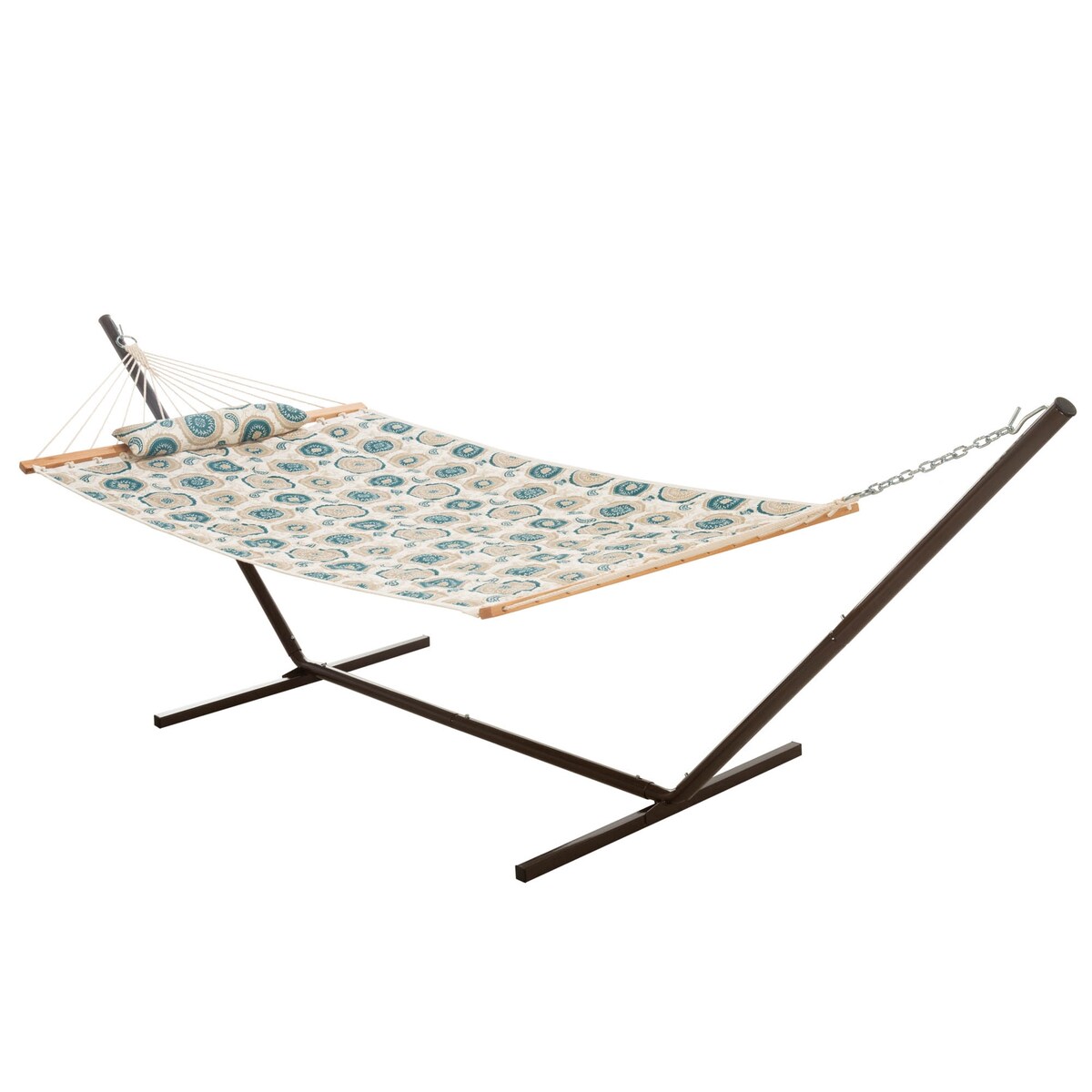 Small Single Quilted Hammock Combo with Pillow and Stand