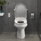 Smart Bidet Toilet Seat with Wireless Remote/Side Panel/Various Washing Settings/Adjustable Heated Seat/Warm Water/Air Dryer
