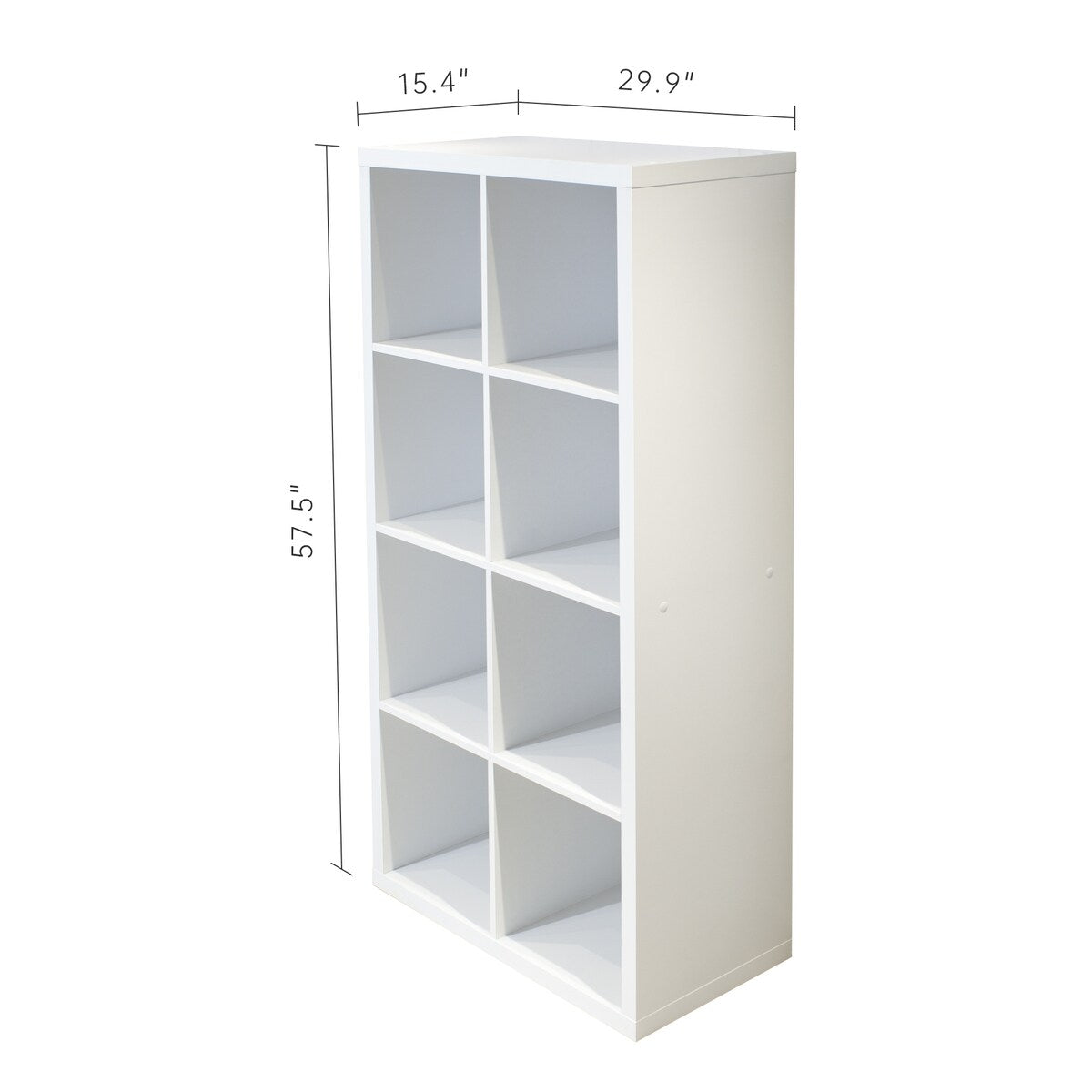 Smart Cube 8-Cube Organizer Storage with Opened Back Shelves,2 X 4 Cube Bookcase Book Shleves