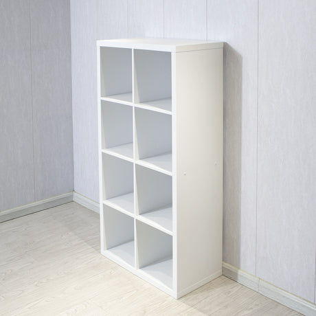 Smart Cube 8-Cube Organizer Storage with Opened Back Shelves,2 X 4 Cube Bookcase Book Shleves