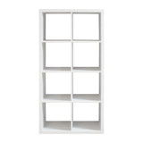 Smart Cube 8-Cube Organizer Storage with Opened Back Shelves,2 X 4 Cube Bookcase Book Shleves