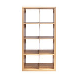 Smart Cube 8-Cube Organizer Storage with Opened Back Shelves,2 X 4 Cube Bookcase Book Shleves