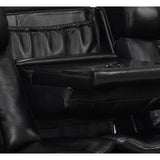 Smart Tech Bluetooth Power Reclining Black Sofa and Two Chairs