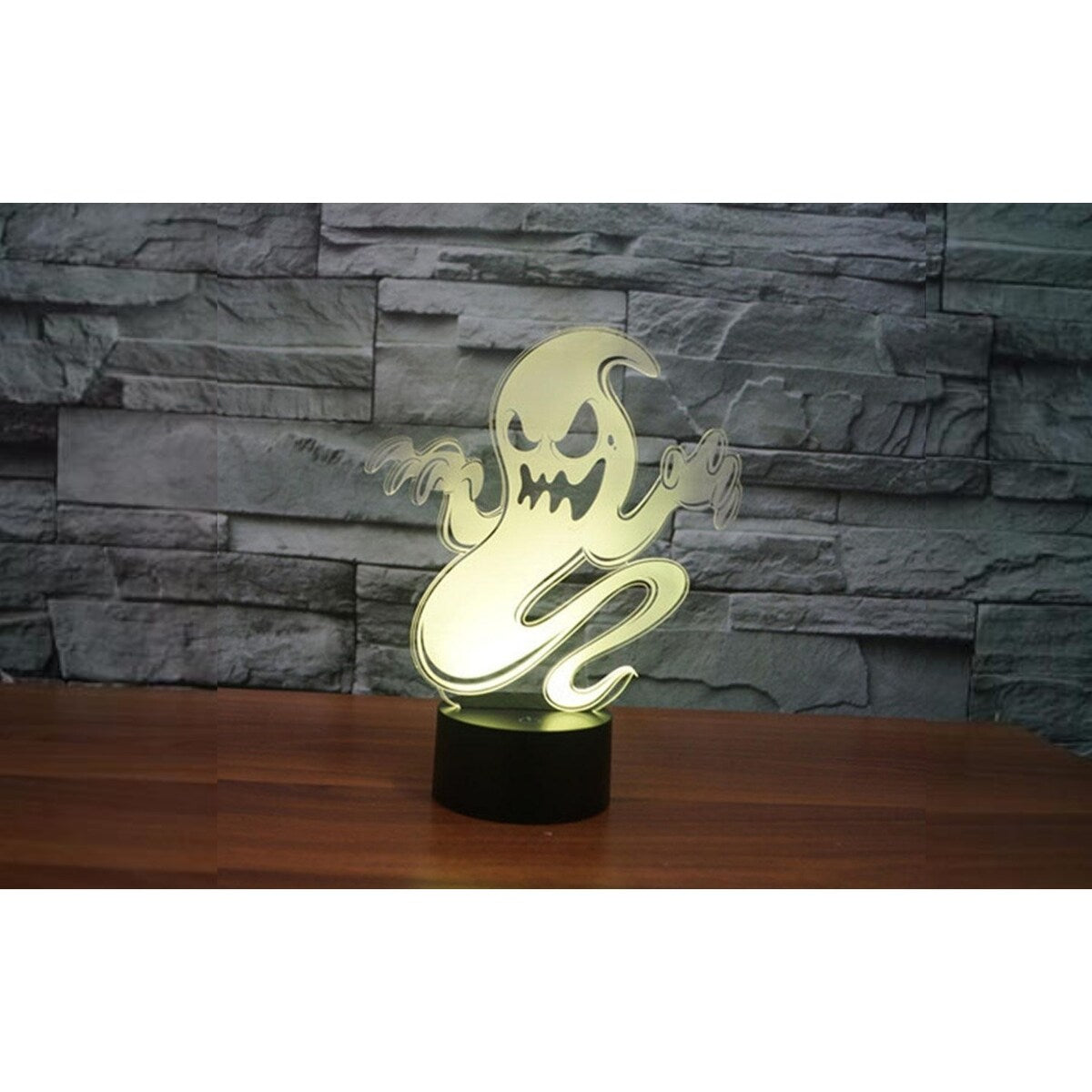 Smart Touch 3D Illusion 7-Color Halloween LED Light, Ghost