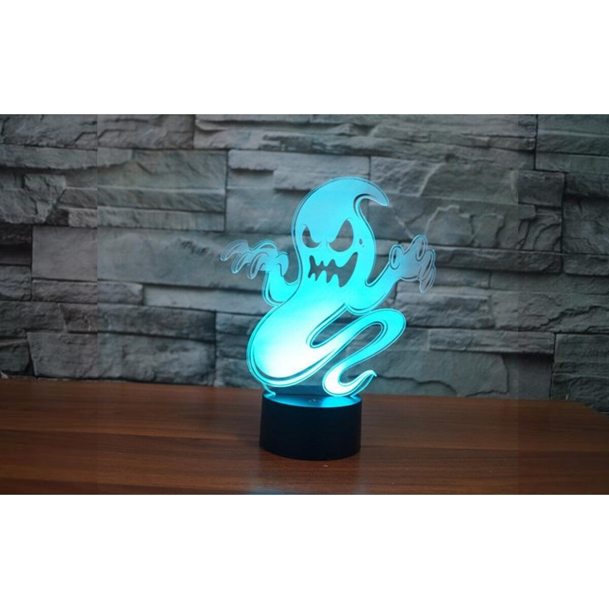 Smart Touch 3D Illusion 7-Color Halloween LED Light, Ghost