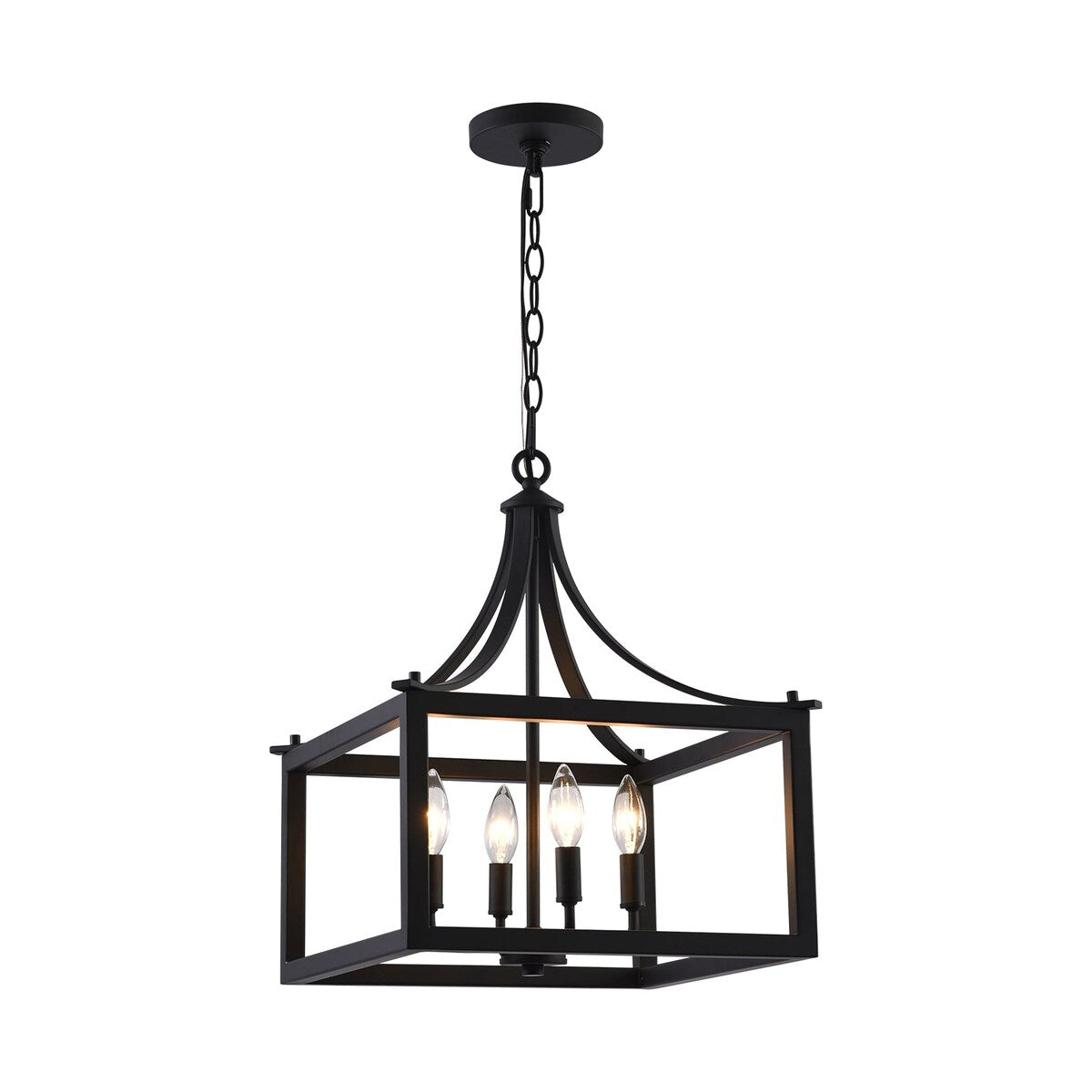 Smarton Lighting Pendant Light With Metal Cage Adjustable Height for Dining Hall,Kitchen Island Dining Room(Bulb not included)