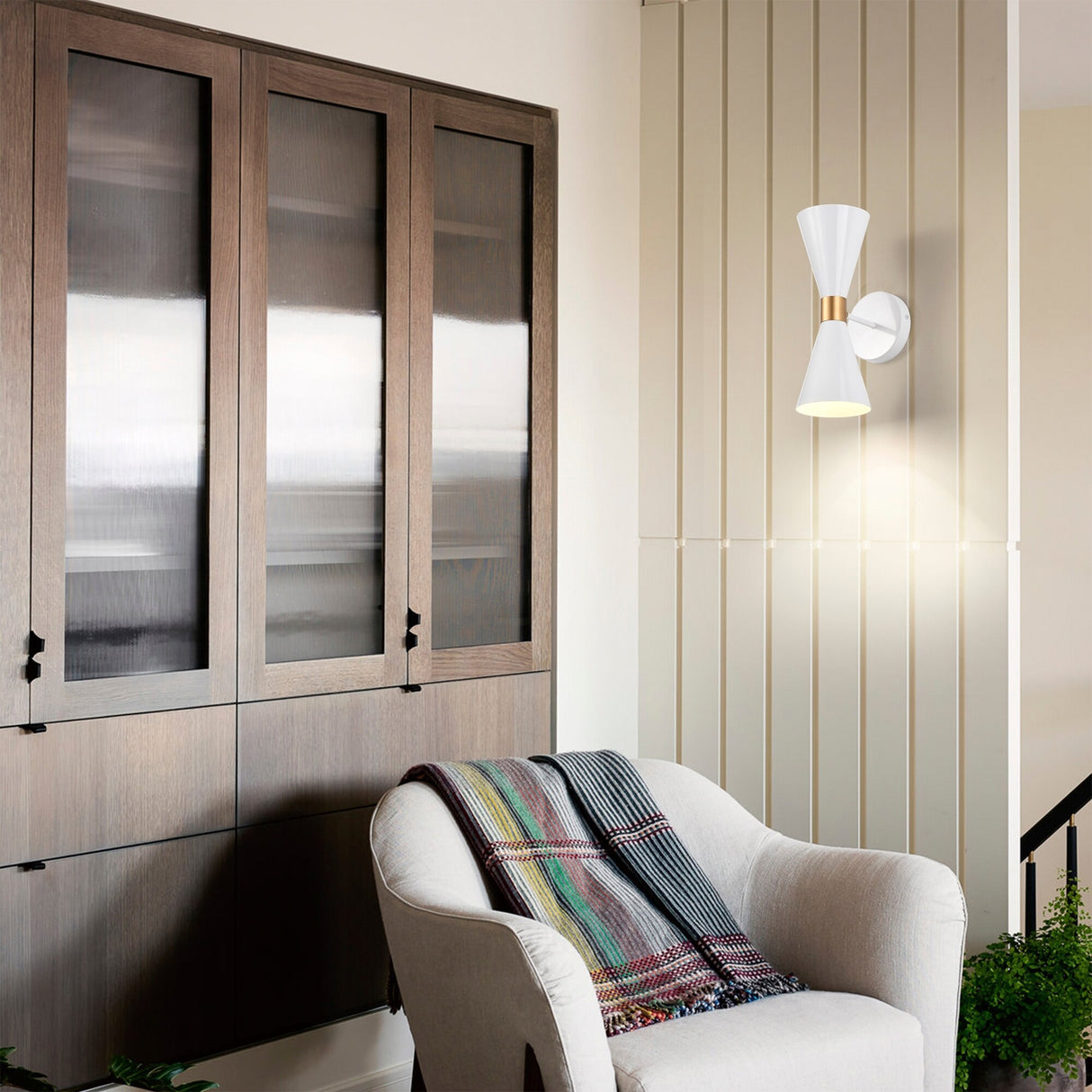 Smithy 7 Inch Matte White Adjustable Arm Wall Sconces (Color Optional) - N/A