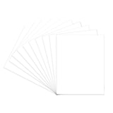 Smooth White 5x7 Backing Board - Uncut Photo Mat Board (50-Sheets)