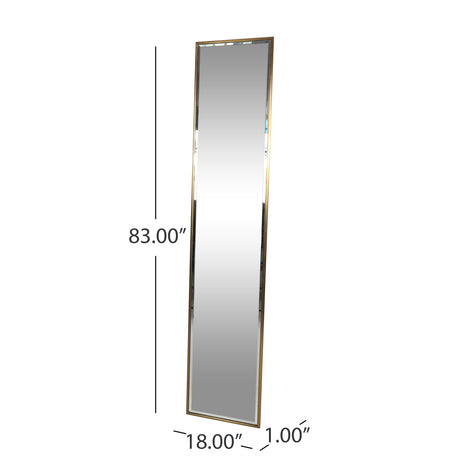 Smythe Contemporary Rectangular Leaner Mirror by Christopher Knight Home - 18.00" W x 1.00" D x 83.00" H
