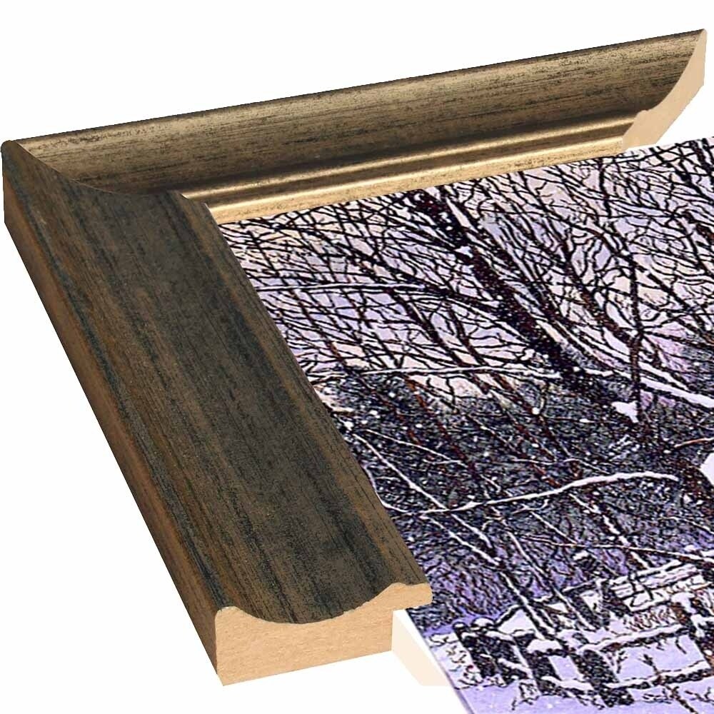 Snow Covered Cabin-THEWIN9599 Print 26.5"x36.75" by Thelma Winter