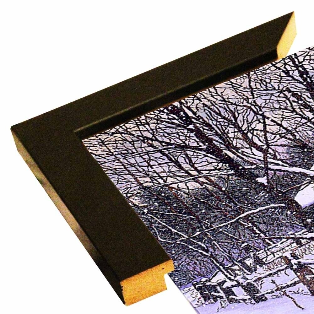 Snow Covered Cabin-THEWIN9599 Print 26.5"x36.75" by Thelma Winter