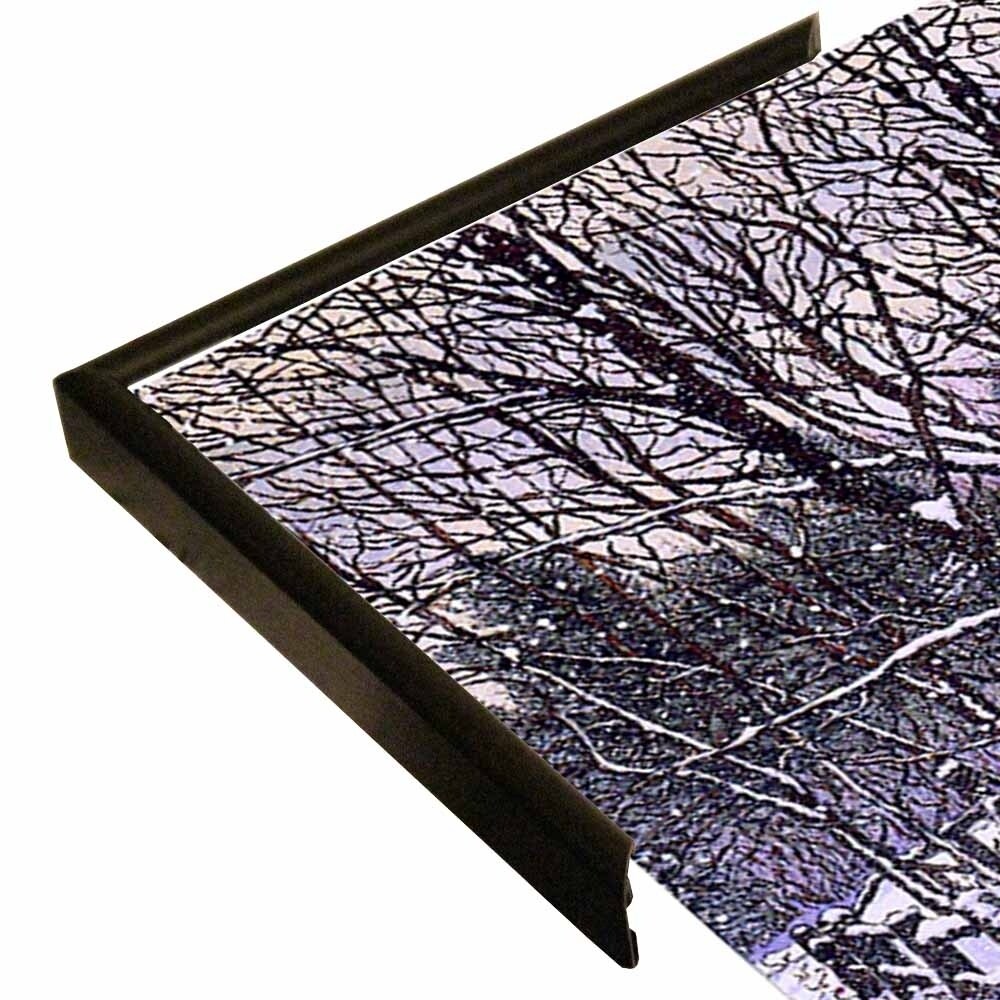 Snow Covered Cabin-THEWIN9599 Print 26.5"x36.75" by Thelma Winter