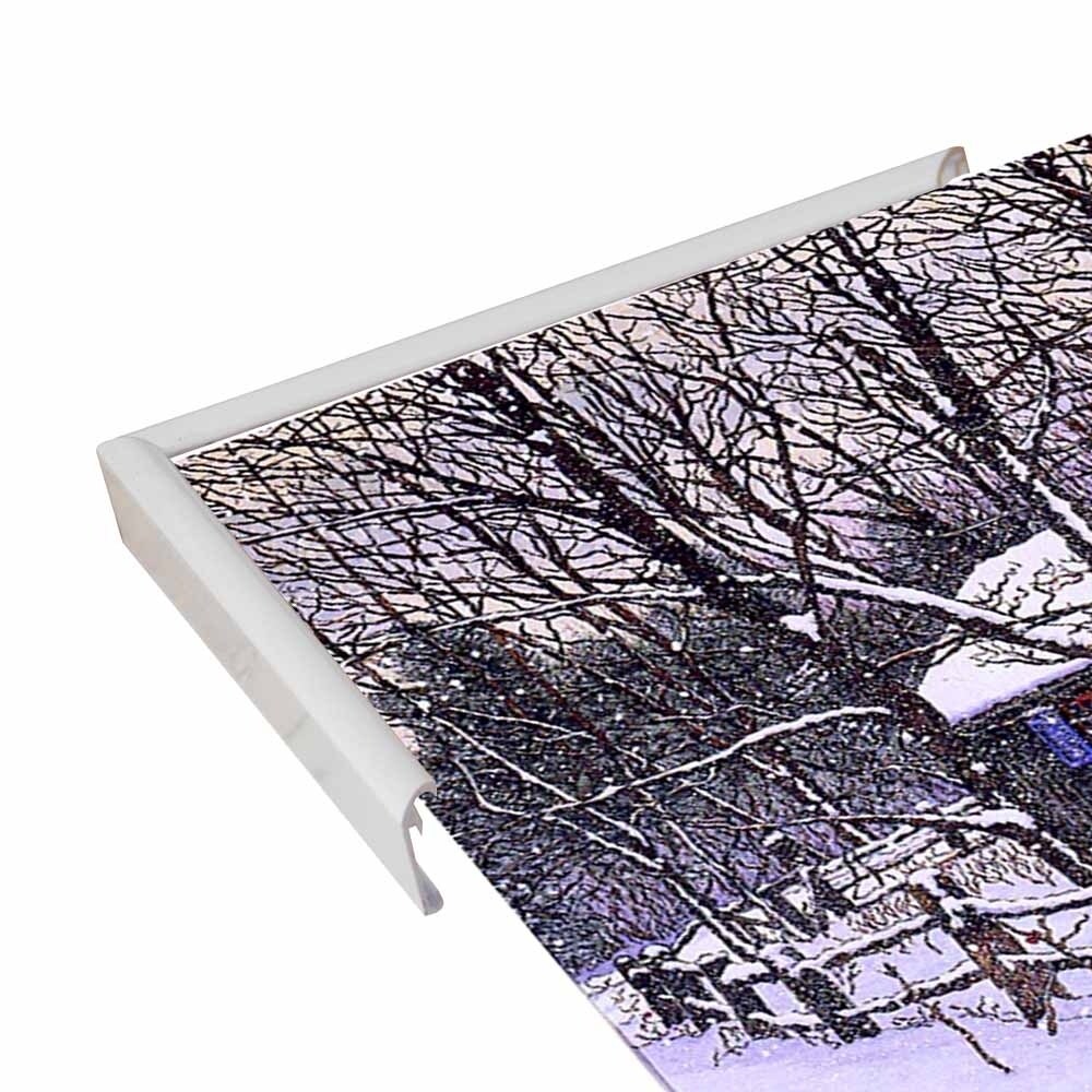 Snow Covered Cabin-THEWIN9599 Print 26.5"x36.75" by Thelma Winter