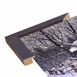 Snow Covered Cabin-THEWIN9599 Print 26.5"x36.75" by Thelma Winter