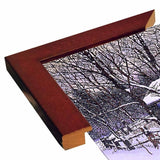 Snow Covered Cabin-THEWIN9599 Print 26.5"x36.75" by Thelma Winter