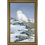 Snowy Owl-WILGOE81236 Framed Print 10.75"x6.75" by Wilhelm Goebel