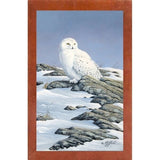 Snowy Owl-WILGOE81236 Framed Print 10.75"x6.75" by Wilhelm Goebel