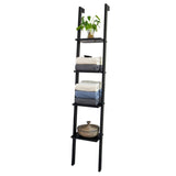 SoBuy FRG15-SCH, 4 Tiers Wall Shelf Ladder Shelf Stand Shelf Bookcase