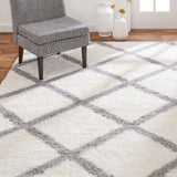 SoHome Carmela Tali Geometric Diamond Shag Area Rug