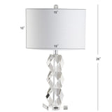 Sofia 26" Crystal LED Table Lamp, Clear by JONATHAN Y