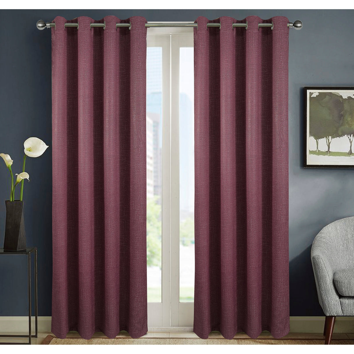 Sofia Printed Blackout Grommet Panel 95"
