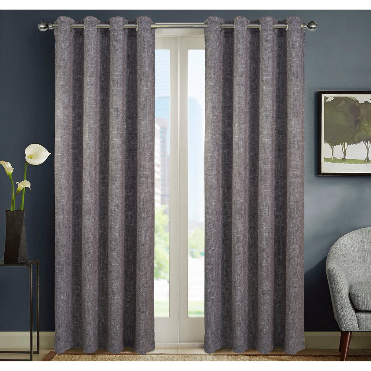Sofia Printed Blackout Grommet Panel 95"