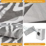 Sofihas 2 Piece Washable Kitchen Carpet Sets and Mats Non-Slip Rubber Backed