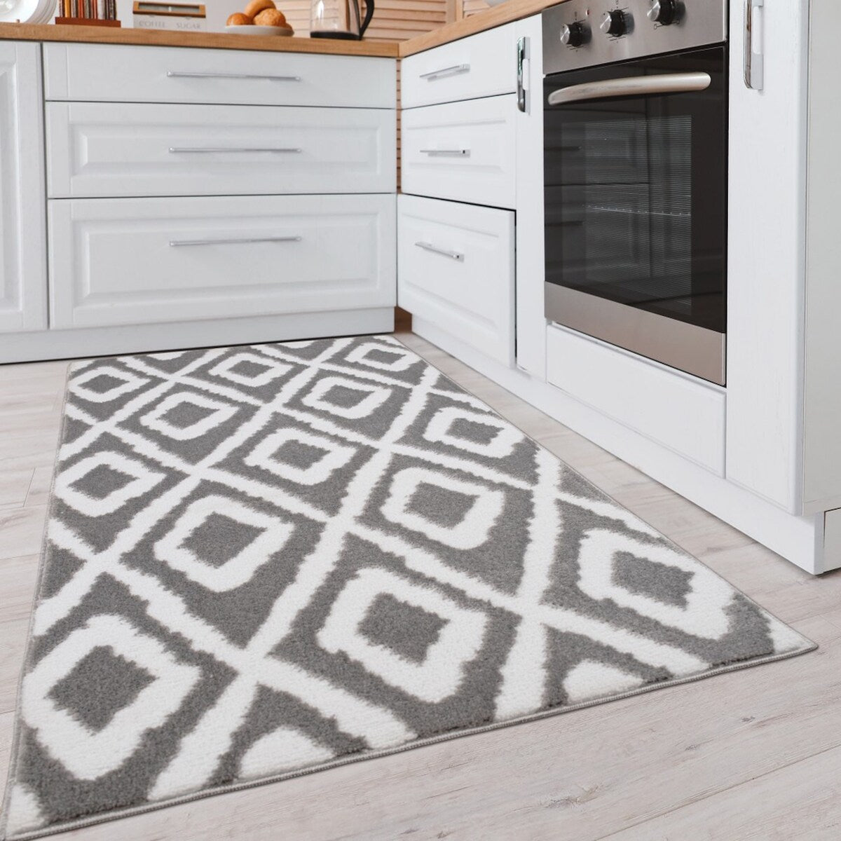 Sofihas 2 Piece Washable Kitchen Carpet Sets and Mats Non-Slip Rubber Backed