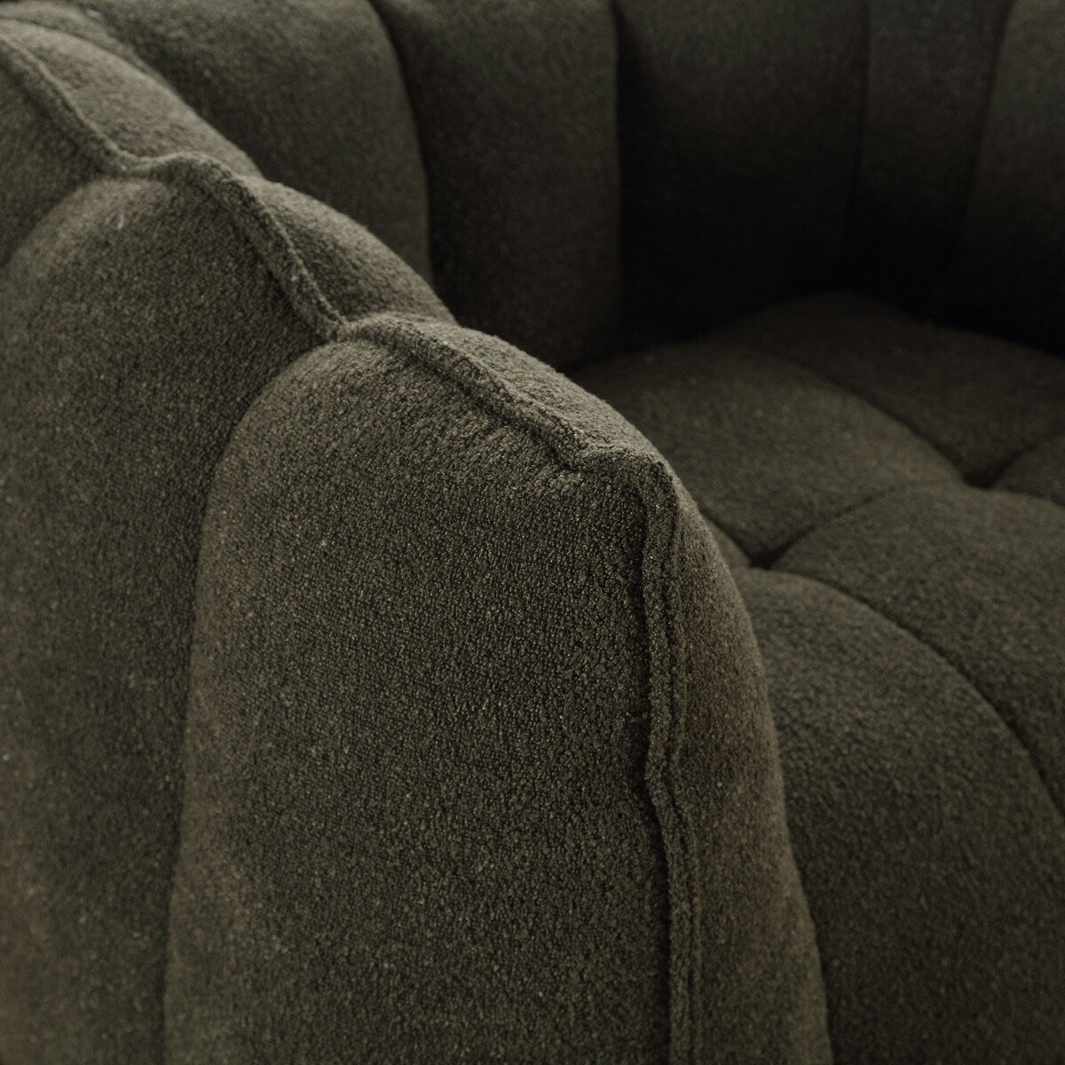Soft Bean Bag Chair With High Resilient Foam(Chips)For Living Room And Bedroom,Comfortable Square Lazy Sofa With Footstool
