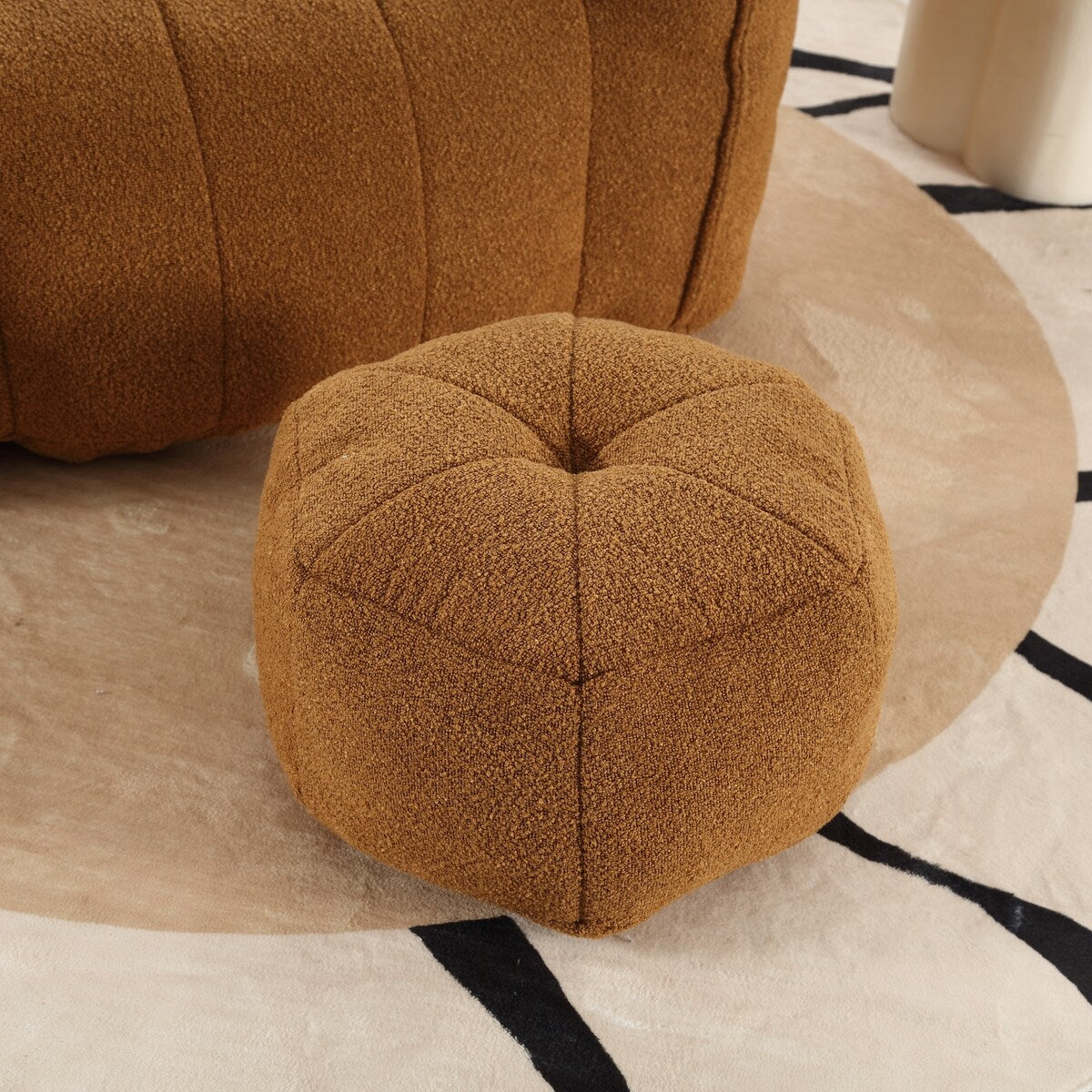 Soft Bean Bag Chair for Living Room and Bedroom with High Resilience Foam (Chip), Comfortable Square Lazy Susans