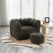 Soft Bean Bag Chair for Living Room and Bedroom with High Resilience Foam (Chip), Comfortable Square Lazy Susans