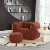 Soft Bean Bag Chair for Living Room and Bedroom with High Resilience Foam (Chip), Comfortable Square Lazy Susans