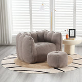 Soft Bean Bag Chair for Living Room and Bedroom with High Resilience Foam (Chip), Comfortable Square Lazy Susans