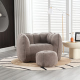 Soft Bean Bag Chair for Living Room and Bedroom with High Resilience Foam (Chip), Comfortable Square Lazy Susans