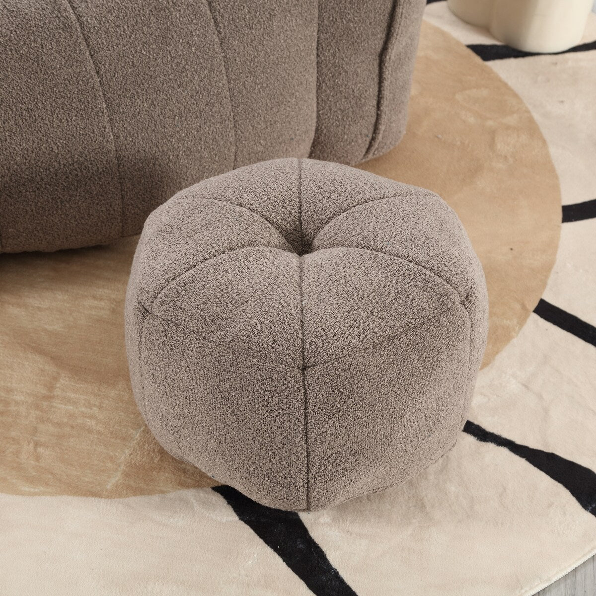 Soft Bean Bag Chair for Living Room and Bedroom with High Resilience Foam (Chip), Comfortable Square Lazy Susans