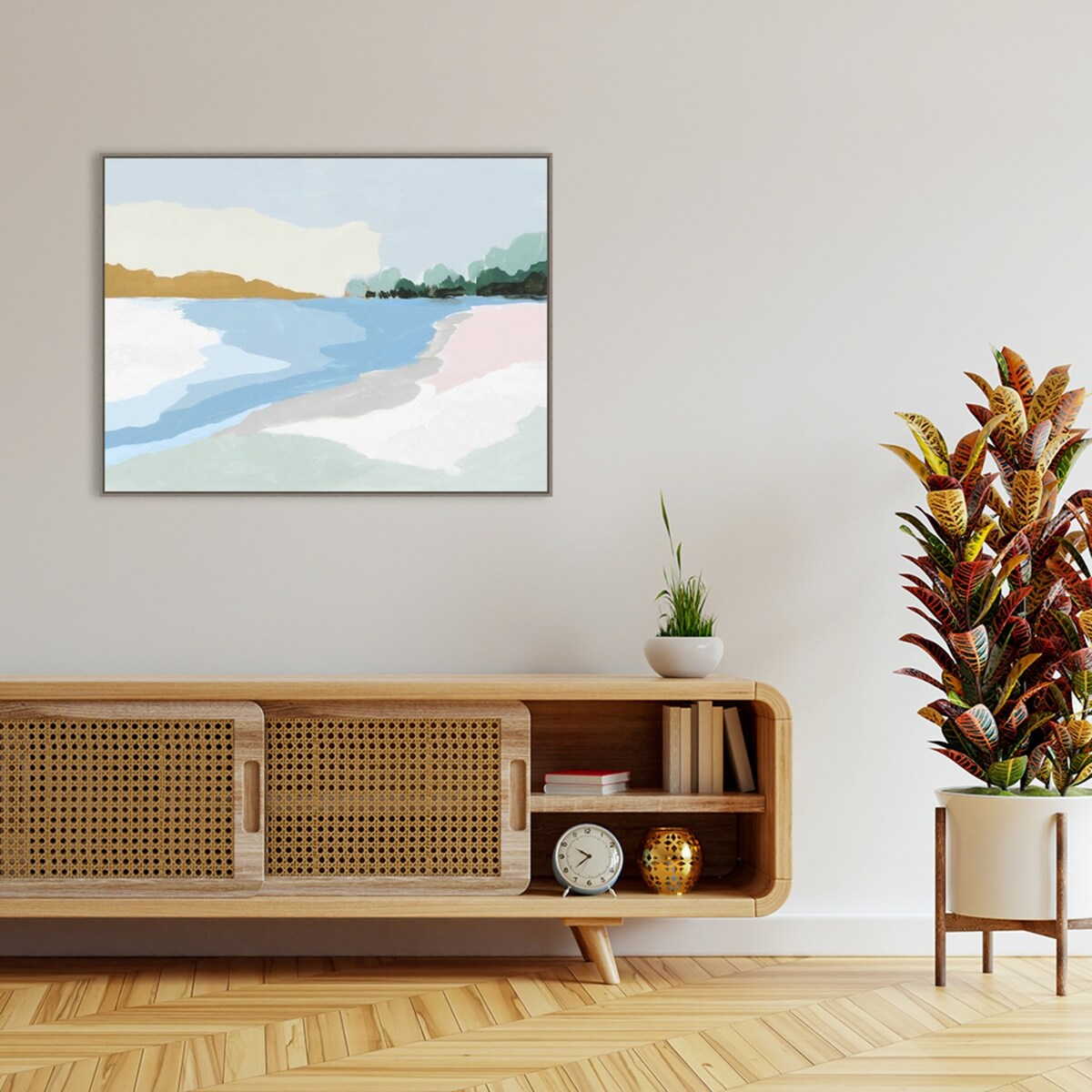 Soft Coastal I by Isabelle Z Framed Canvas Wall Art Print